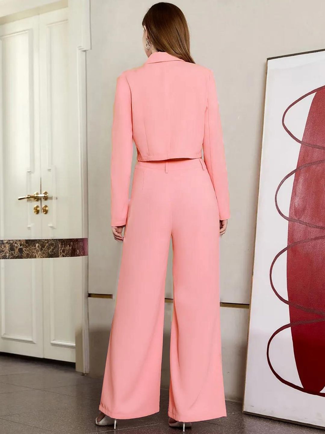 KOTTY BIZwear Crop Blazer With Trouser Co-Ords