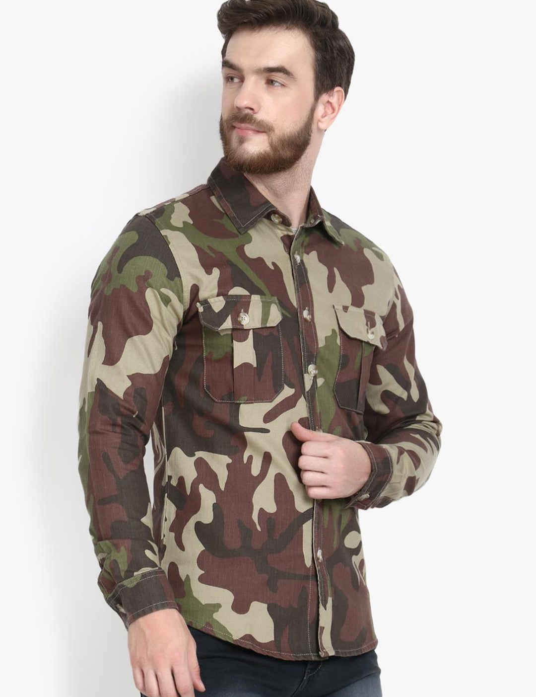 Kotty Men Opaque Printed Casual Shirt