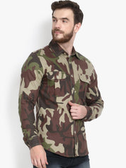 Kotty Men Multi Camouflage Printed Jacket