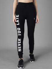 Kotty Women Black & White Printed Joggers