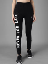 Kotty Women Black & White Printed Joggers