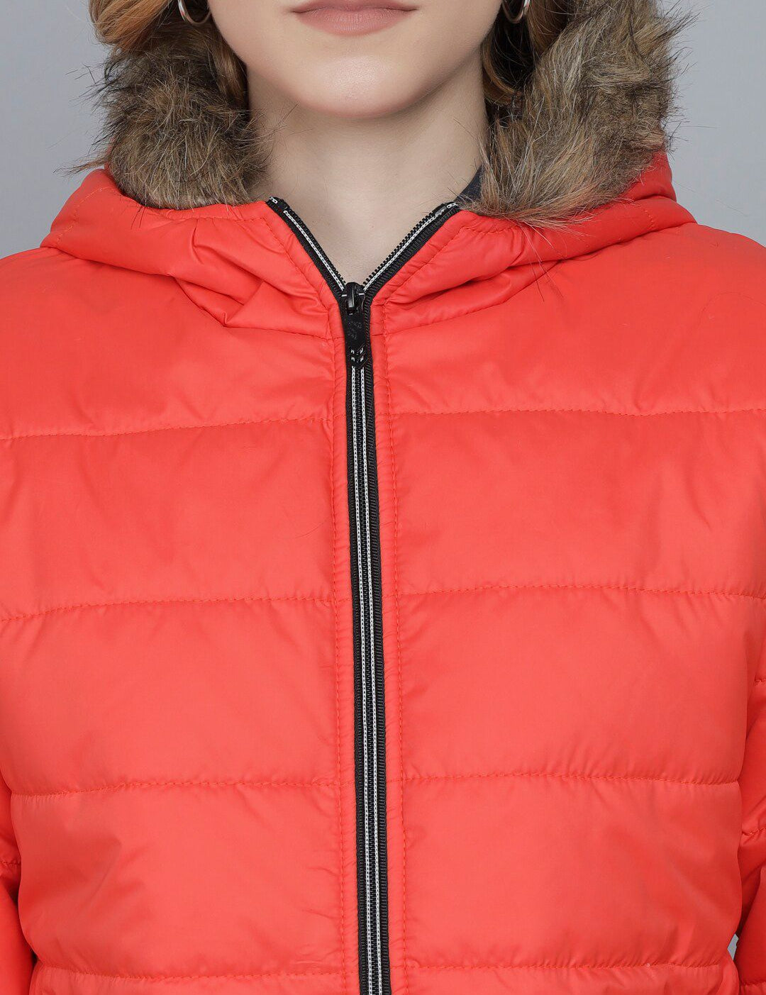 Kotty Woman Orange Lightweight Puffer Jacket