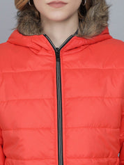 Kotty Woman Orange Lightweight Puffer Jacket