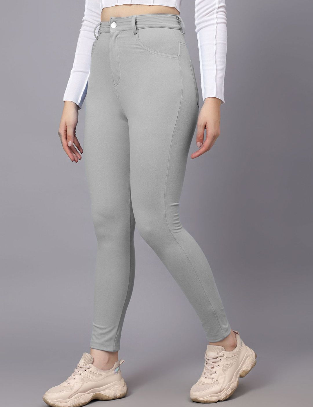 KOTTY Basics Women Skinny Fit High-Rise Stretchable Jeans