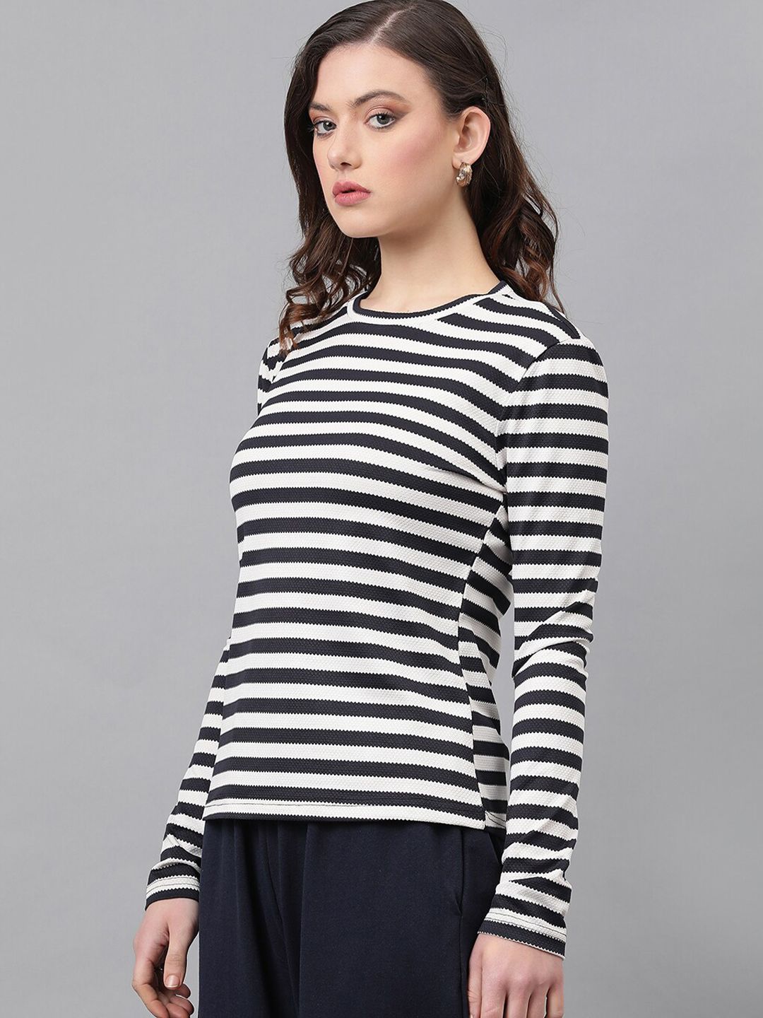 Kotty Striped Long Sleeves Top