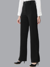 KOTTY BIZwear Women Pack Of 2 Straight Fit High-Rise Easy Wash Parallel Trousers