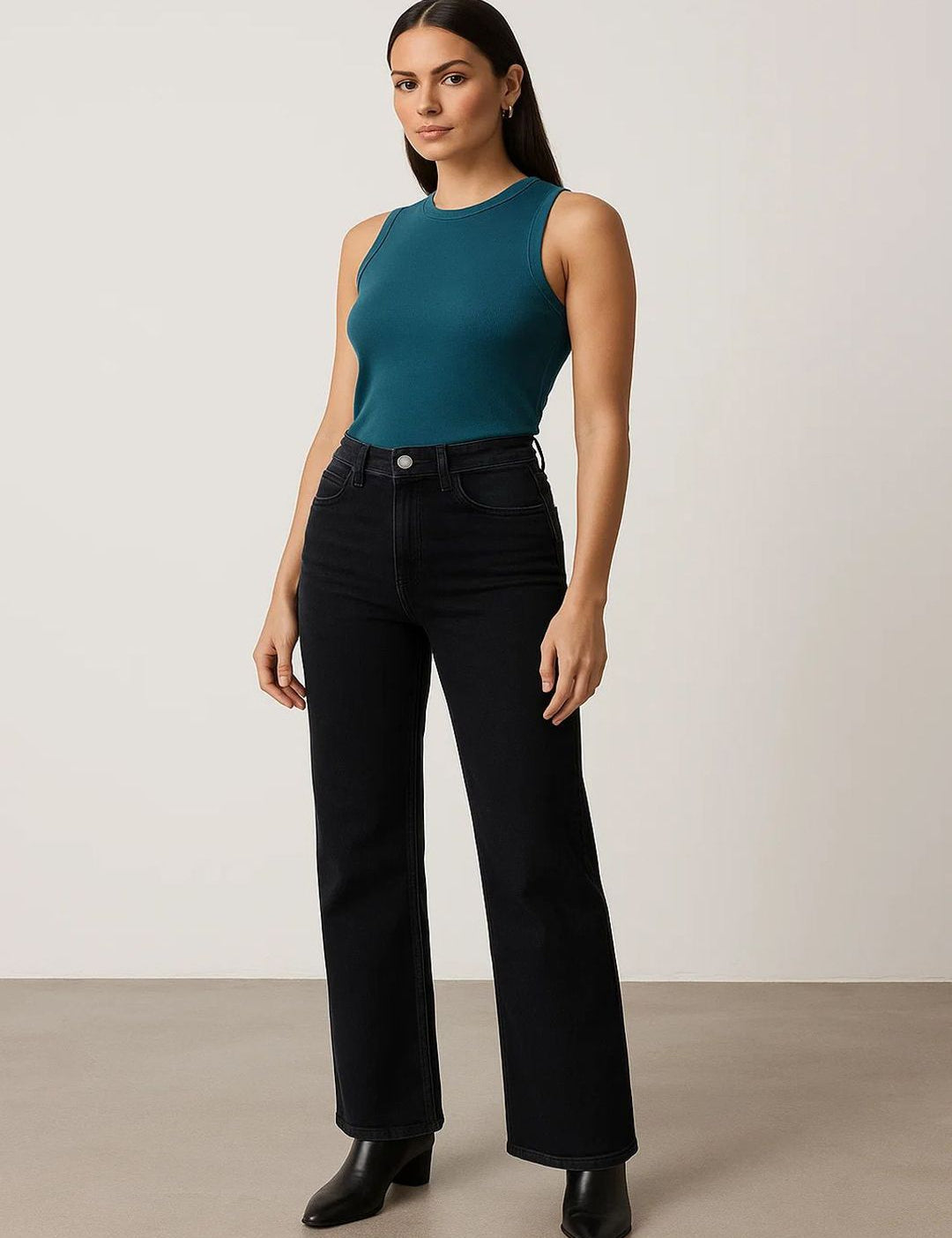 Kotty Women Straight Fit High-Rise Stretchable Jeans