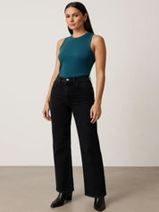 Kotty Women Straight Fit High-Rise Stretchable Jeans