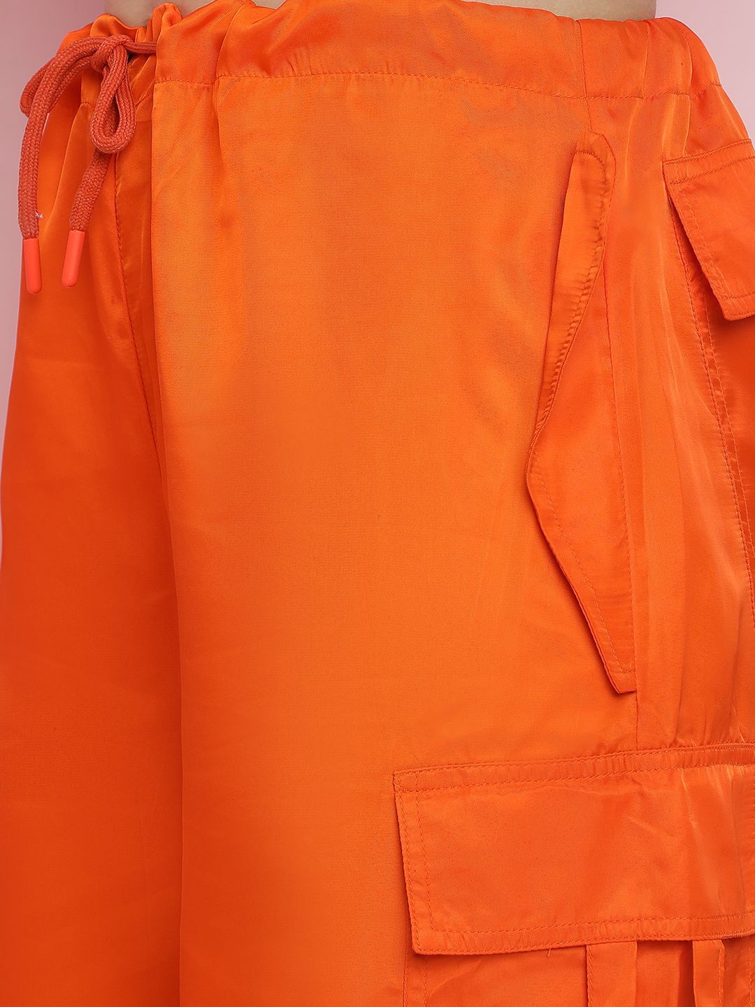 Kotty Women Relaxed Loose Fit High-Rise Easy Wash Parallel Trousers