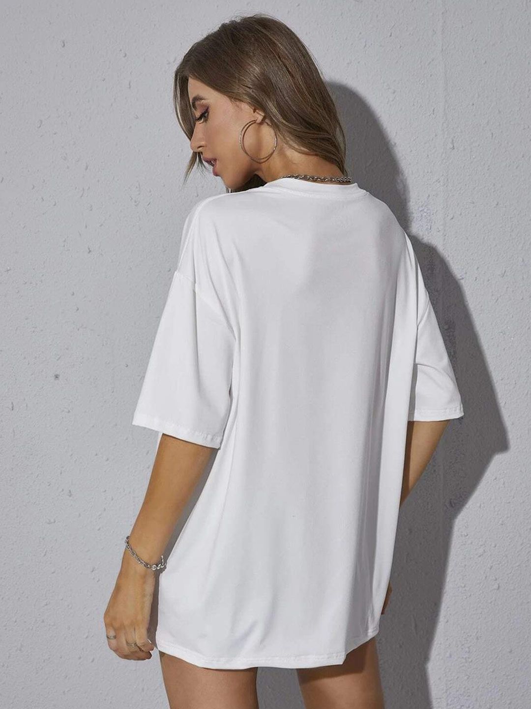 Kotty Round Neck Oversize Cotton T-shirt
