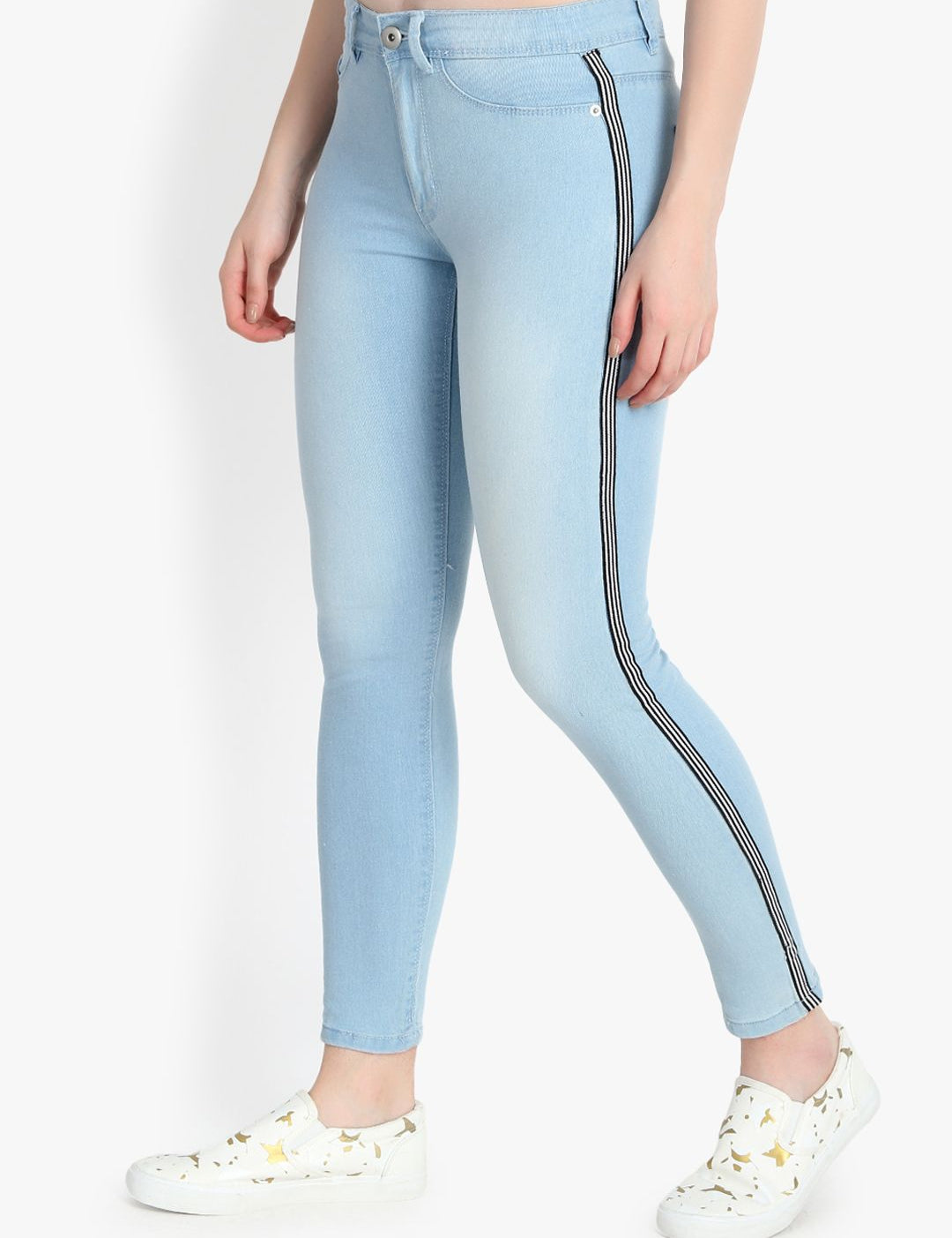 Kotty Women Blue Skinny Fit High-Rise Clean Look Jeans