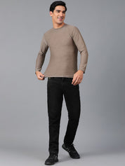 Kotty Round Neck Long Sleeves Regular Fit Casual T-shirt