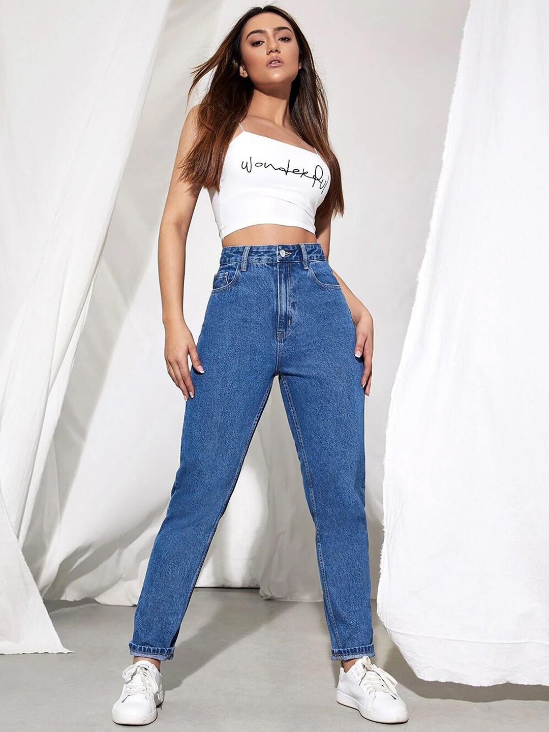 Kotty Women Blue Jean Slim Fit High-Rise Stretchable Jeans