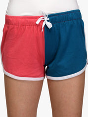 Kotty Women Pack Of 2 Multicoloured Colourblocked Hot Pants