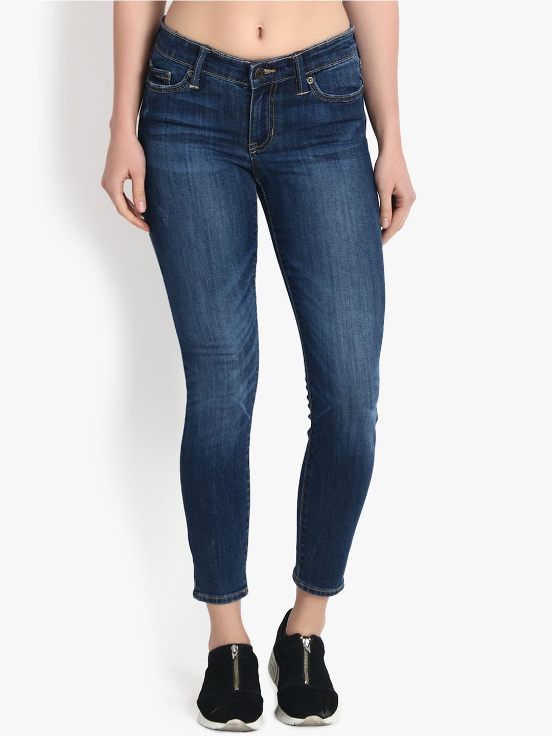 Kotty Women Blue Skinny Fit High-Rise Clean Look Jeans