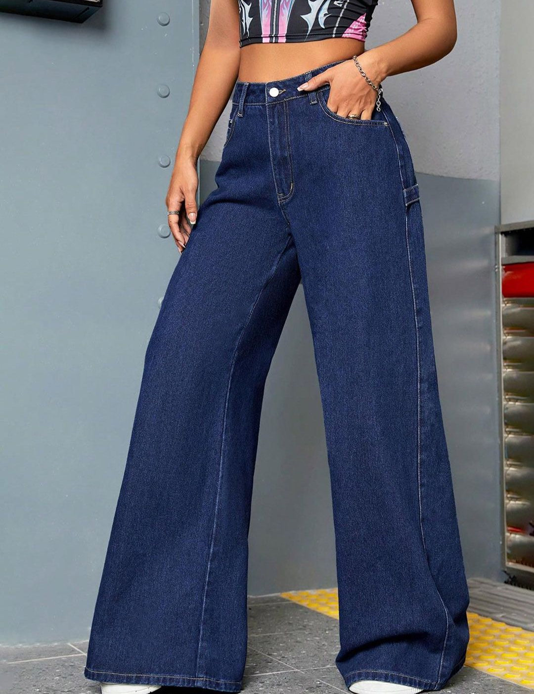 Kotty Women Blue Jean High-Rise Clean Look Stretchable Jeans