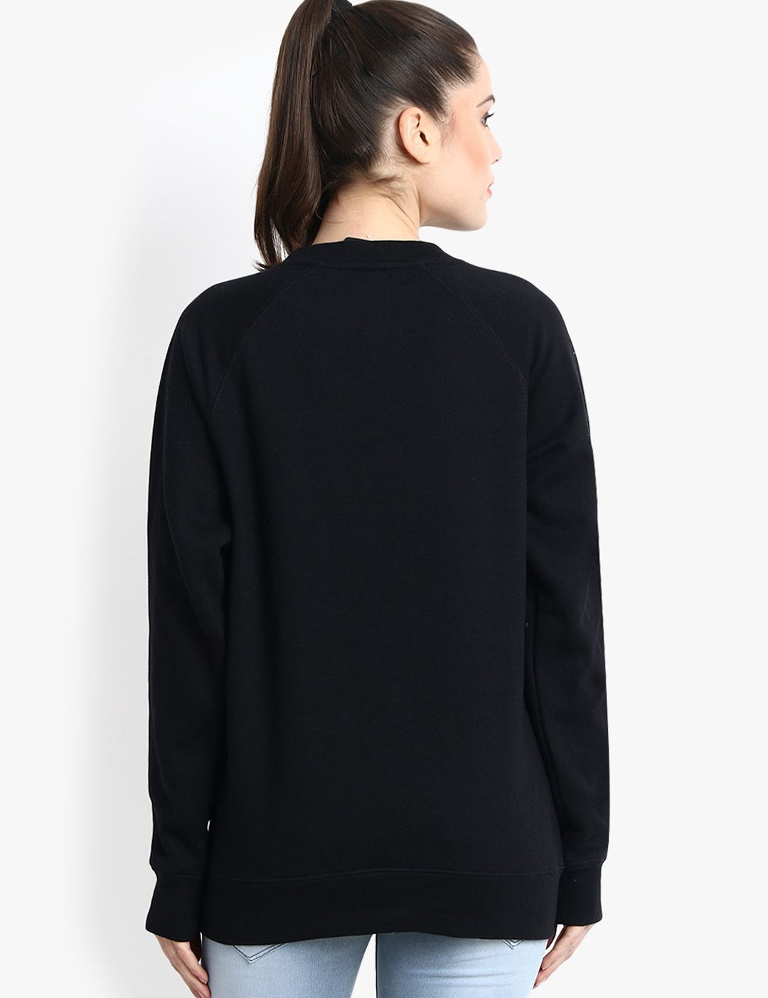 Kotty Women Black Printed Sweatshirt