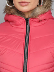 Kotty Women Pink Outdoor Puffer Jacket