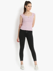 Kotty Women Grey Skinny Fit High-Rise Clean Look Jeans