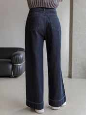 Kotty Women Straight Fit High-Rise Stretchable Jeans