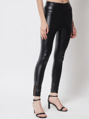 Kotty Women Black Relaxed Skinny Fit Trousers