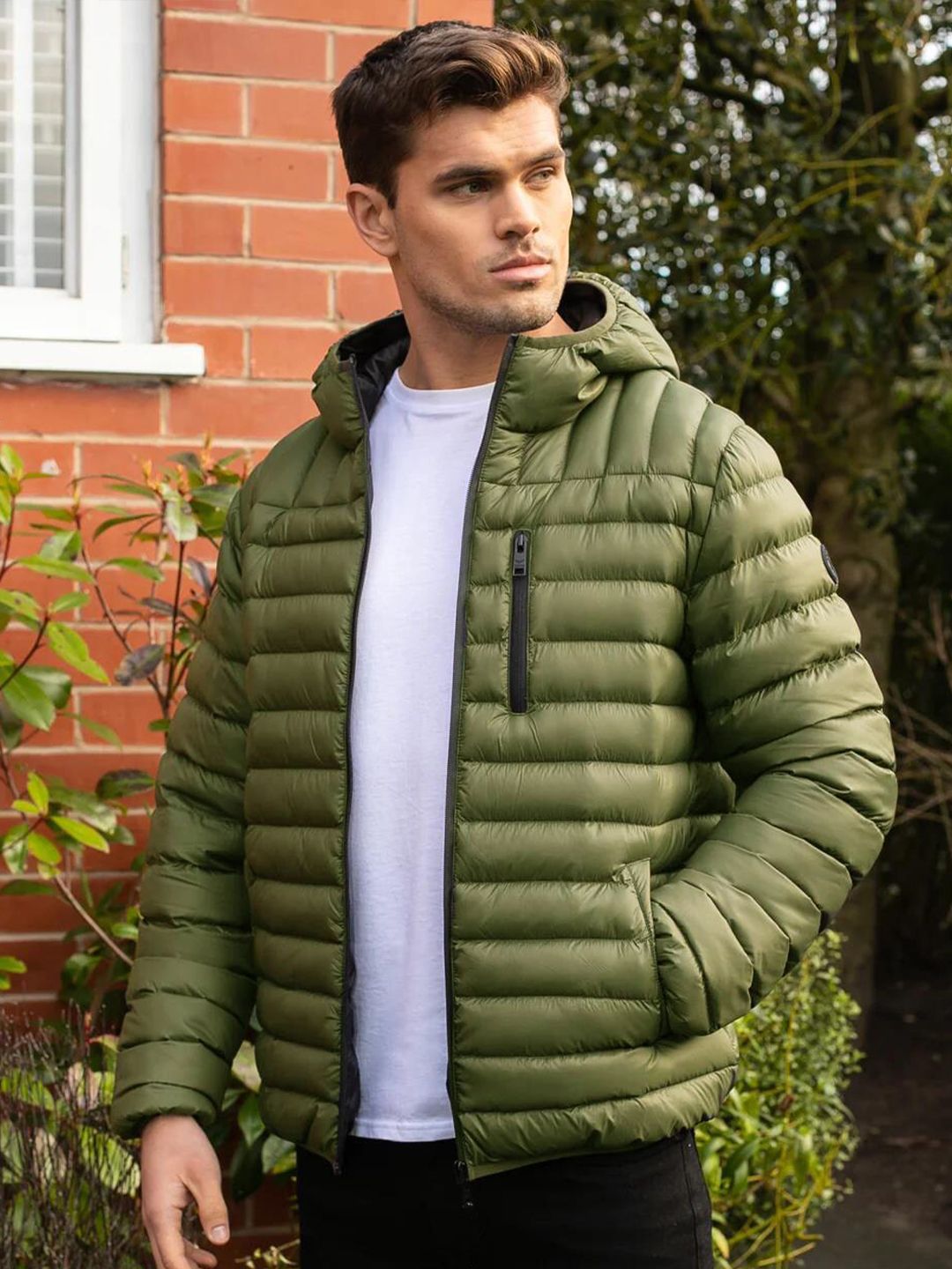 Kotty Green Hooded Puffer Jacket
