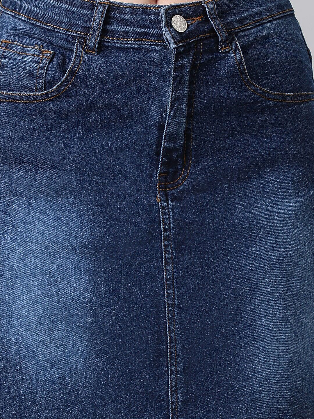 Kotty Denim Straight Skirt