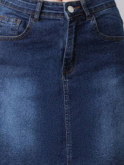 Kotty Denim Straight Skirt