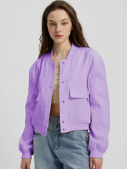 Kotty Lavender Fleece Open Front Jacket