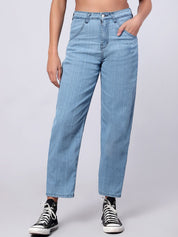Kotty Women Jean Straight Fit High-Rise Light Fade Jeans