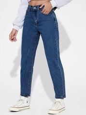 Kotty Women Blue Jean High-Rise Slash Knee Stretchable Jeans