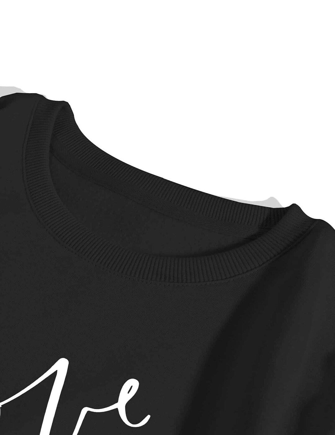 Kotty Typography Printed Fleece Sweatshirt