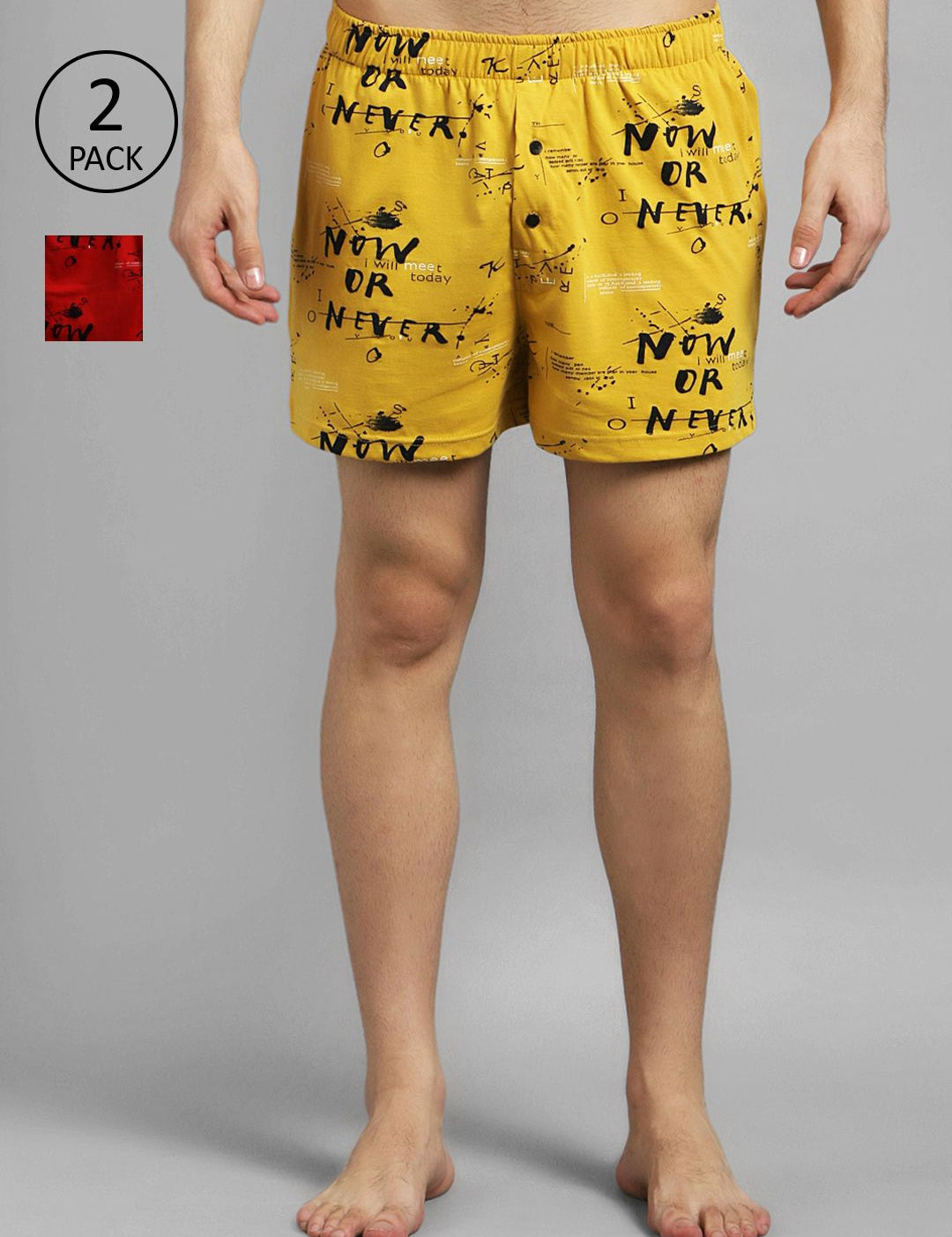 Kotty Men Pack of 2 Printed Printed Boxers