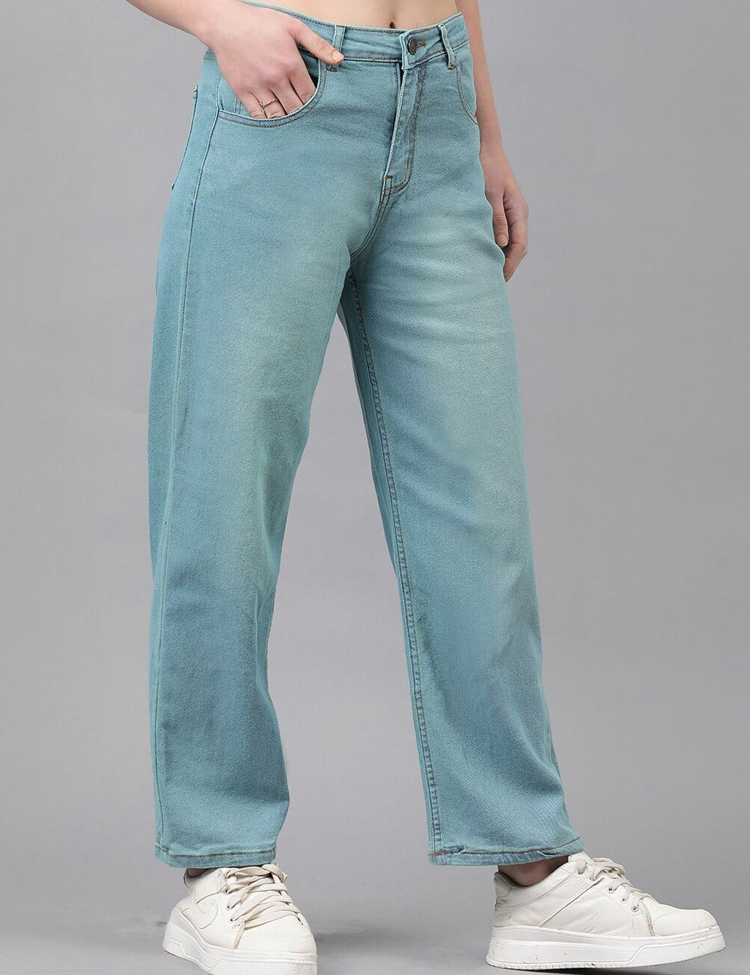 Kotty Women Jean Straight Fit Clean Look Stretchable Jeans