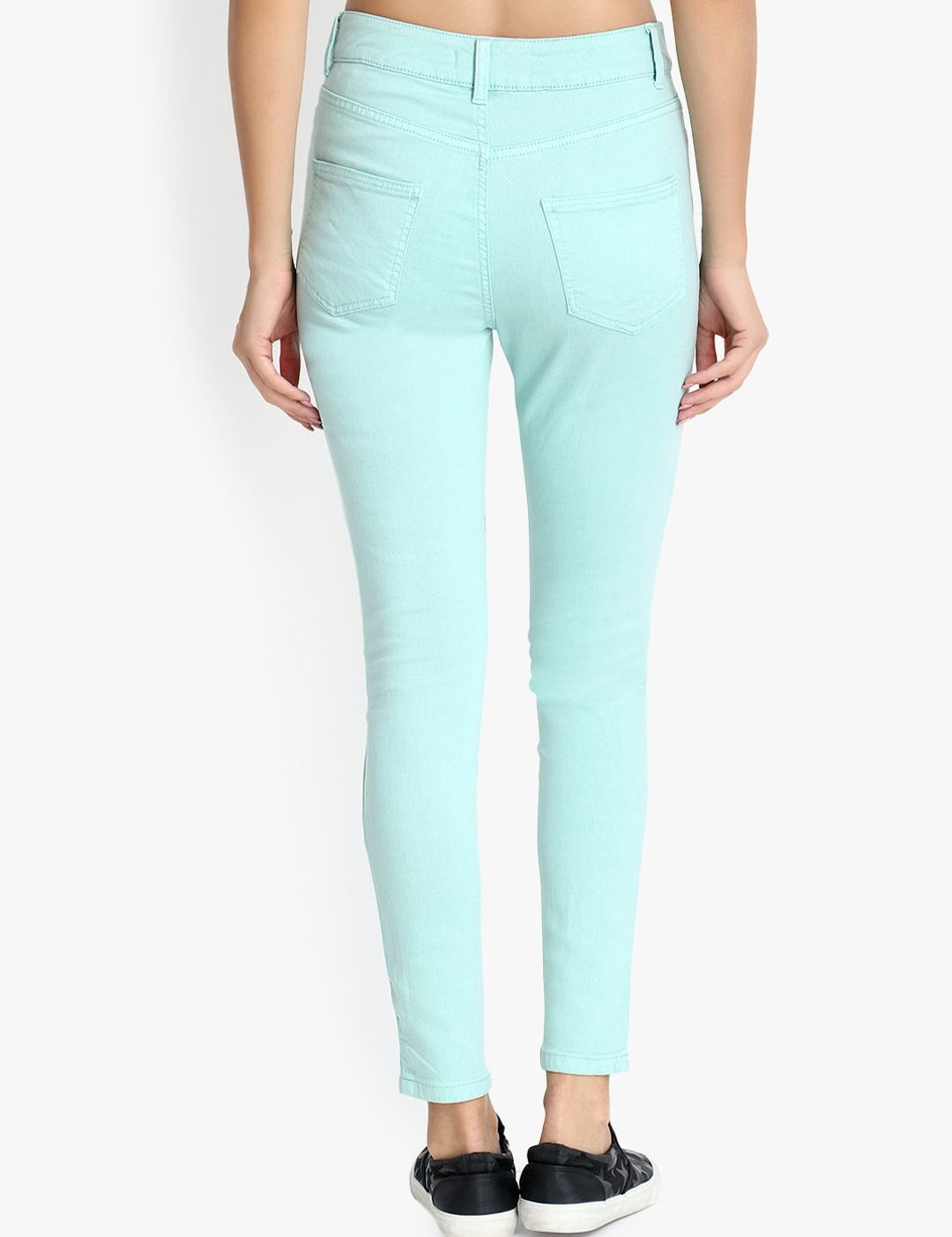 Kotty Women Blue Skinny Fit High-Rise Clean Look Stretchable Jeans