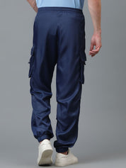 Kotty Men Relaxed Low-Rise Easy Wash Cargos Trousers