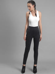 Kotty Women Black Skinny Fit High-Rise Clean Look Stretchable Jeans