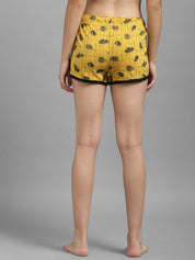 Kotty Women Yellow Printed Night suit