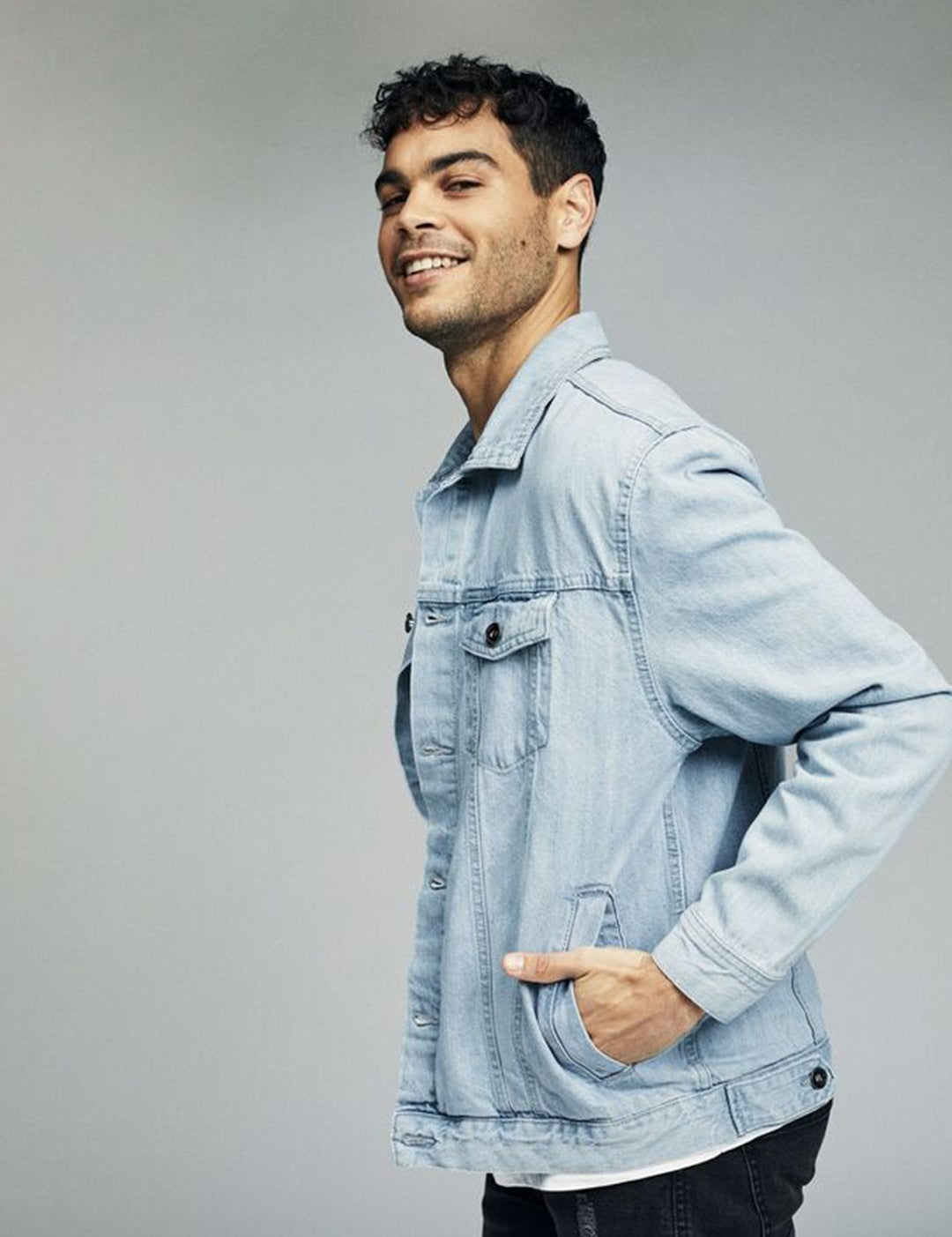 Kotty Graphic Printed Denim Jacket