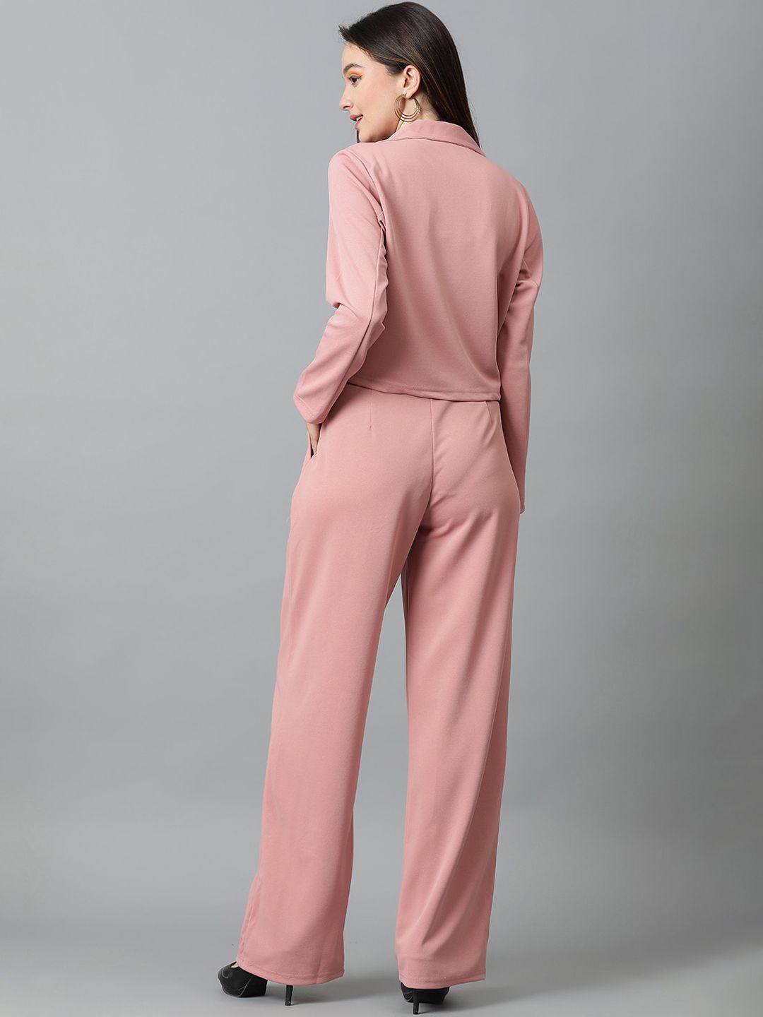 KOTTY BIZwear Basics Notched Lapel Collar Coat With Trousers