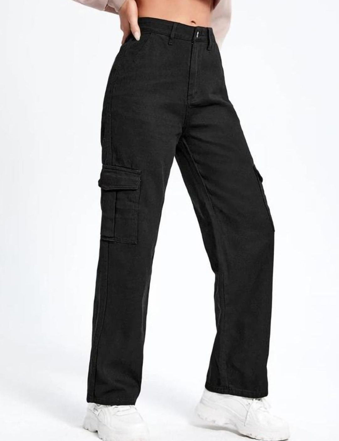 Kotty Women Jean Straight Fit High-Rise Clean Look Stretchable Jeans