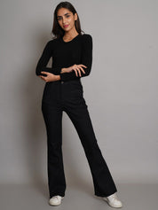 Kotty Women Jean Bootcut High-Rise Stretchable Jeans