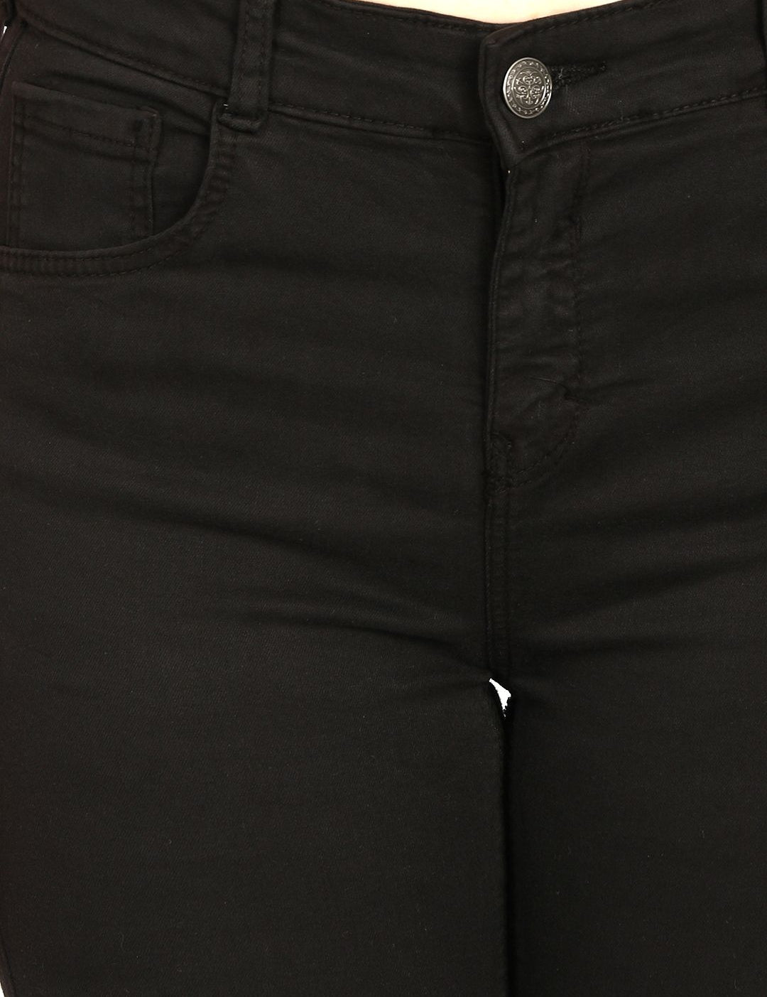 Kotty Women Black Skinny Fit High-Rise Clean Look Stretchable Jeans