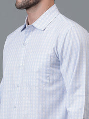 Kotty New Grid Tattersall Checks Spread Collar Casual Shirt