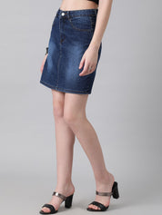 Kotty Denim Straight Skirt