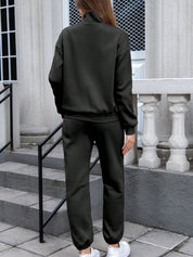 Kotty High Neck Long Sleeves Sweatshirt With Trousers 