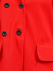 Kotty Women Notched Lapel Single-Breasted Overcoat