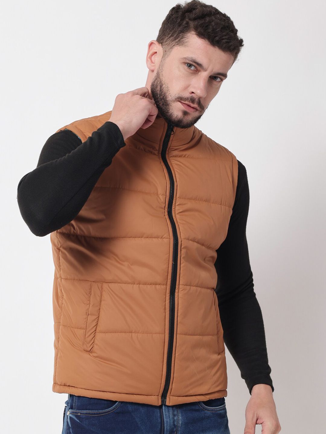 Kotty Men Yellow Outdoor Puffer Jacket
