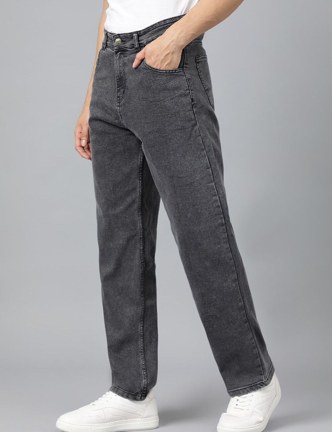 Kotty Men Jean Low-Rise Clean Look Heavy Fade Stretchable Jeans