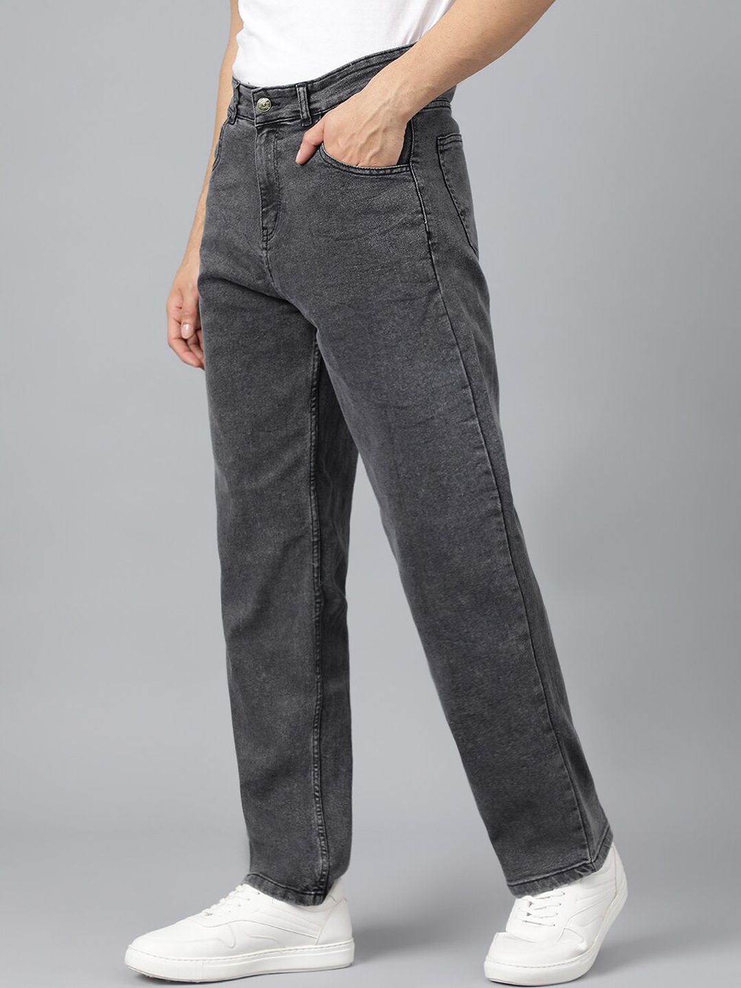 Kotty Men Jean Low-Rise Clean Look Heavy Fade Stretchable Jeans